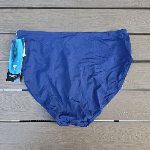 TYR Women Blue Aurora High Back Tankini Top (22W) & High-waisted Bottom (18) New - Picture 4 of 5